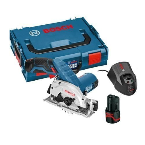 Bosch GKS 10.8 V-Li 10.8V (2.0Ah) Lithium Ion Cordless Circular Saw Kit 85mm Blade dia