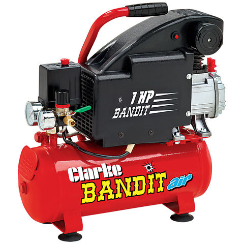 Clarke Clarke Bandit V 4.2cfm 8Litre 1HP Air Compressor (230V)
