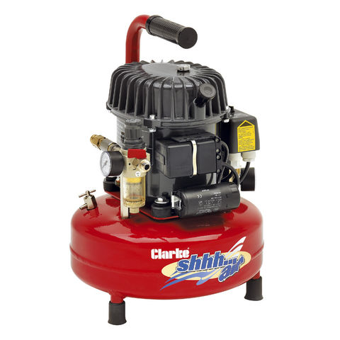 Clarke Clarke Shhh Air 50/9 1.77cfm 9Litre 0.46HP Quiet Run Compressor (230V)