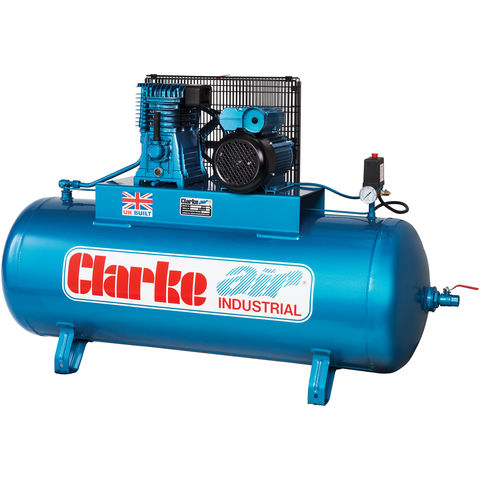 Clarke Clarke XE18/200 (OL) 8cfm 200Litre 4HP Industrial Air Compressor (230V)