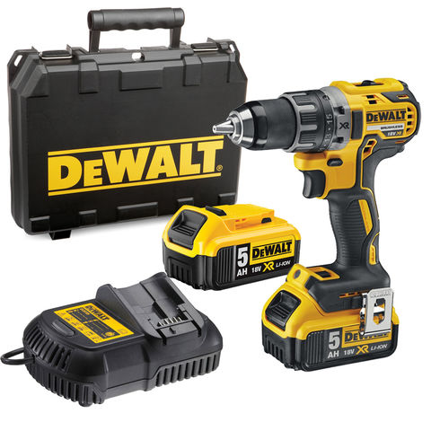 DeWalt DeWalt DCD791P2 18V XR Li-Ion Compact Drill Driver with 2x5.0Ah Batteries