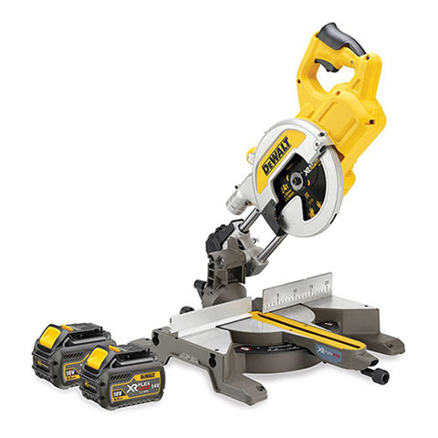 DeWalt DeWalt DCS777T2 54V 216mm Cordless Mitre Saw with 2x6.0Ah Batteries