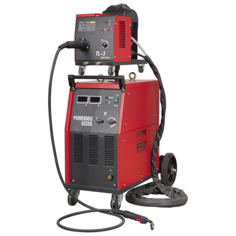 Sealey Sealey POWERMIG6025S 250Amp Professional MIG Welder (400V) with Binzel® Euro Torch & Portable Wire Drive