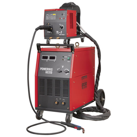 Sealey Sealey POWERMIG6035S 350Amp Professional MIG Welder (400V) with Binzel® Euro Torch & Portable Wire Drive