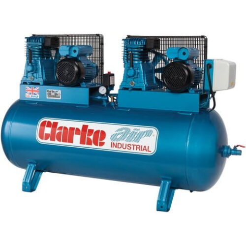 Clarke XE29/270  28 cfm 6 hp single phase 230 volt Industrial Air Compressor 270 litre tank