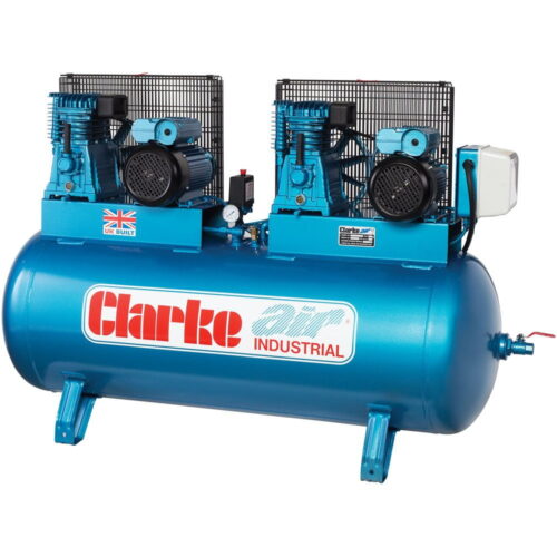 Clarke XE37/270 36 cfm 8 hp Largest single phase 230 volt Industrial Air Compressor 270 litre tank